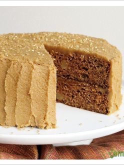 Apple Spice Layer Cake with Brown Sugar Cinnamon Frosting