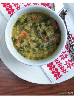 Spinach and Lentil Soup | EmmaEats