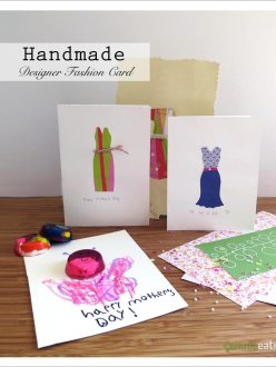 Handmade Designer Fashion Card | EmmaEats