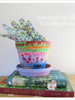 Handpainted Terracotta Planter | EmmaEats