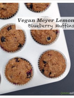 Vegan MeyerLemon Blueberry Muffins | EmmaEats